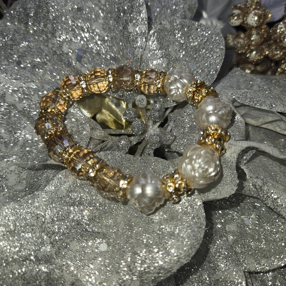 Fashion Jewelry I Rose Quartz I Fire Fly Pebble I Bracelet - Picture 4 of 5